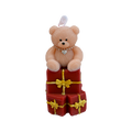 Cute Bear With Red Gifts Candle