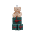 Cute Bear With Green Gifts Candle