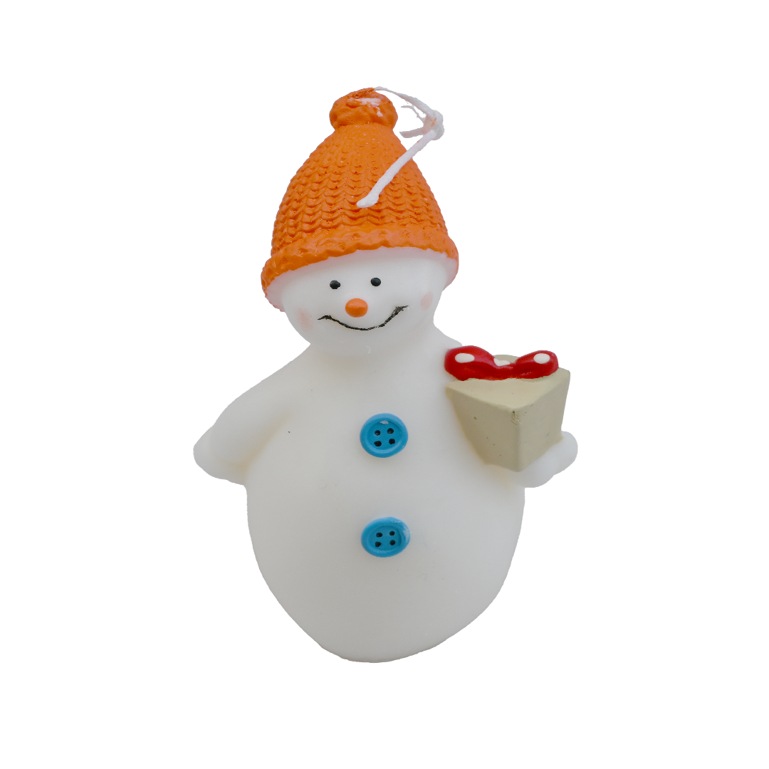 Snowman Candle
