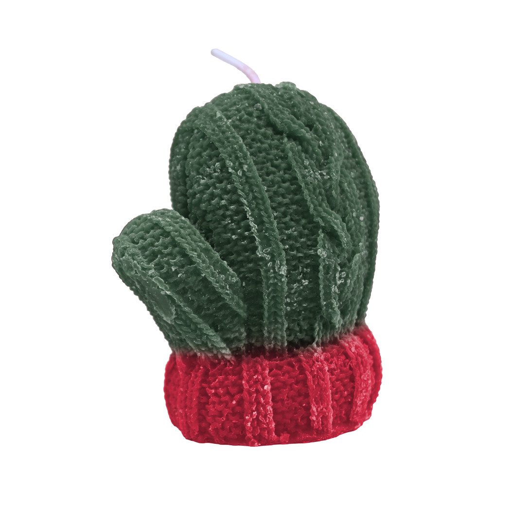 Christmas Green Glove Candle