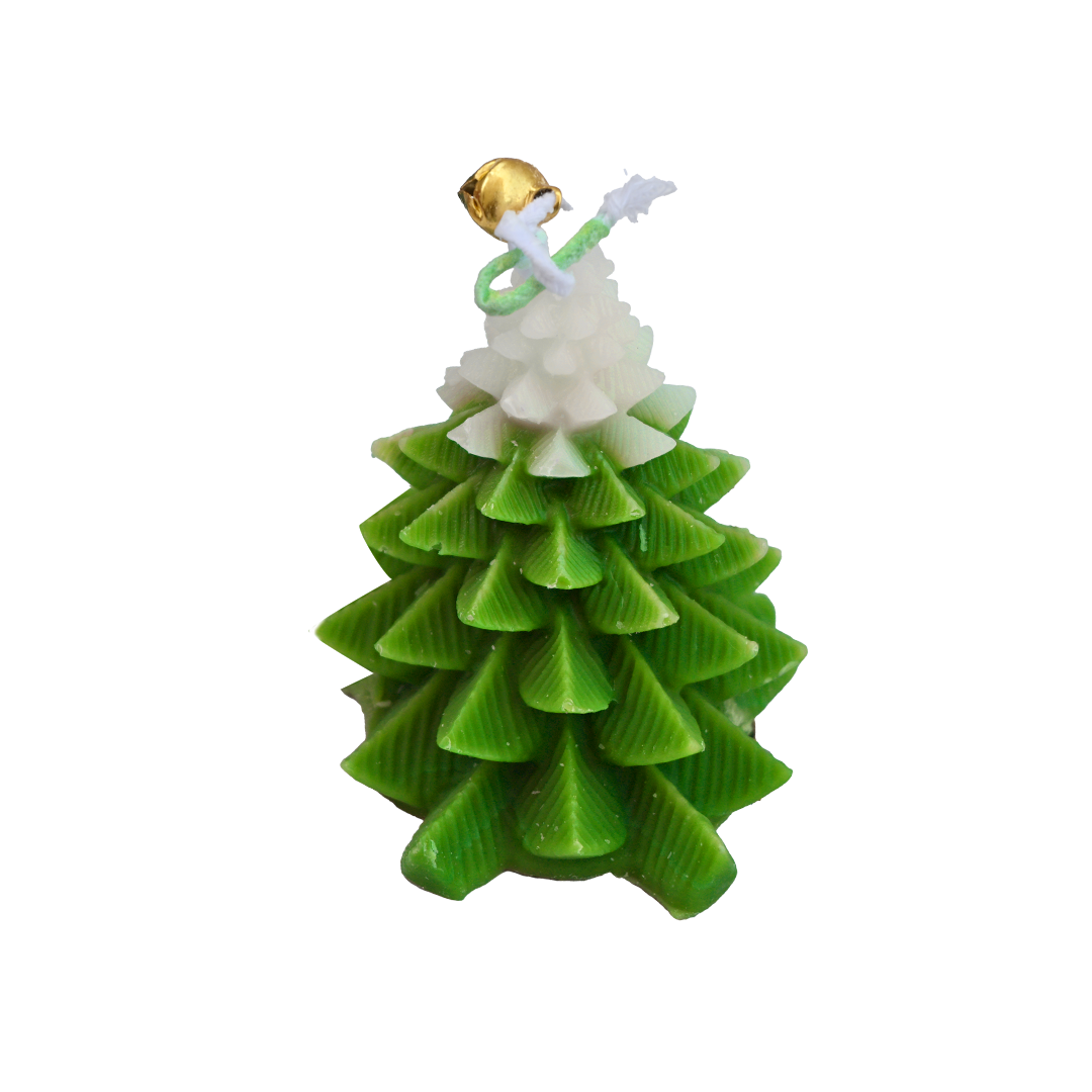 Yellow Green Sharp Tree Candle