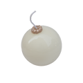 Christmas White Ball Candle