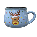 Light Blue Deer Mug Candle