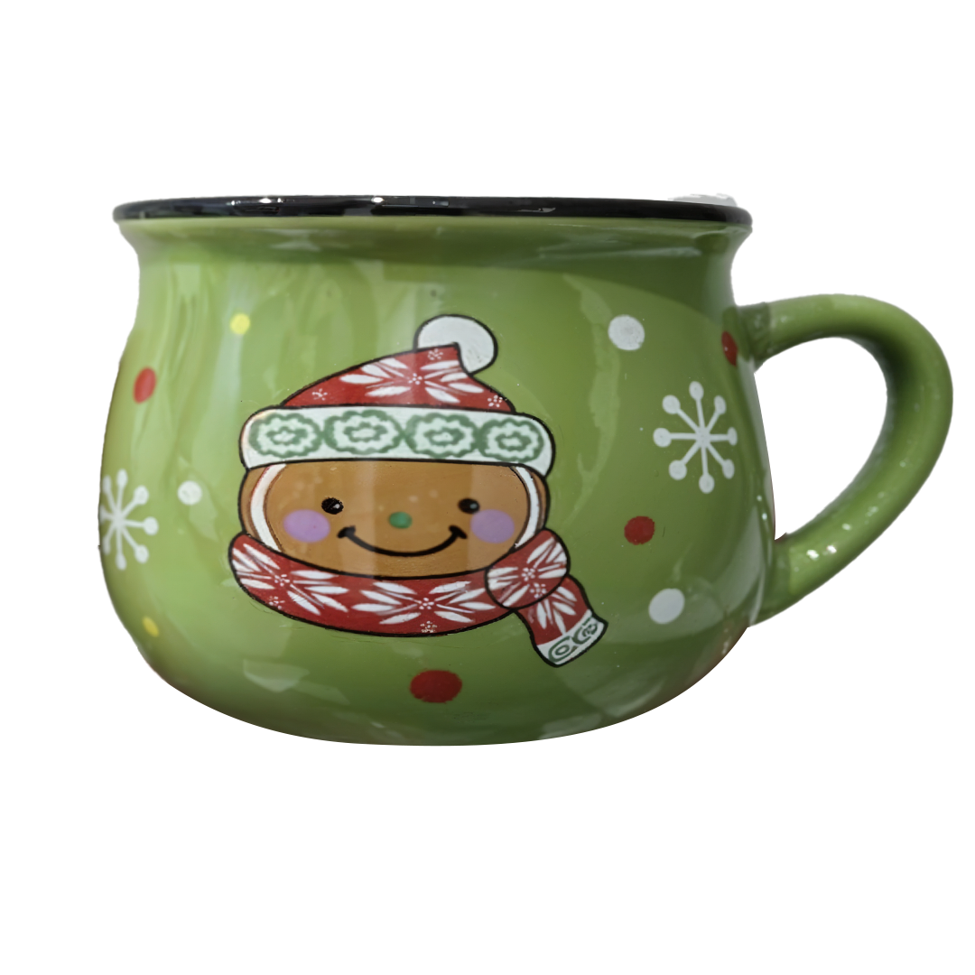 Yellow Green Cookie Mug Candle