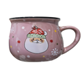 Pink Santa Claus Mug Candle