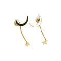 Crescent and Star Earings