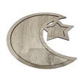 crescent wooden holder