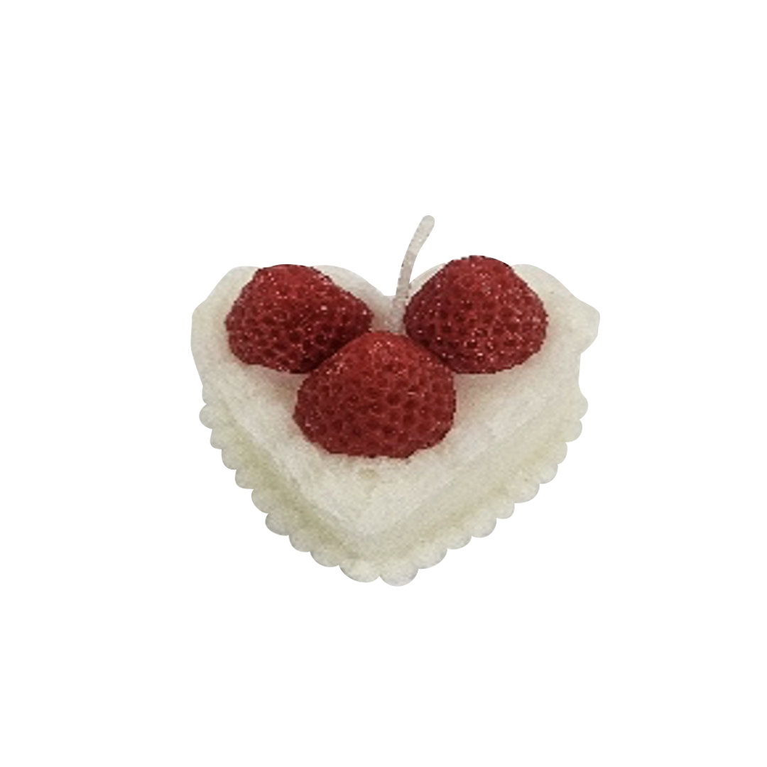 strawberry cake candle