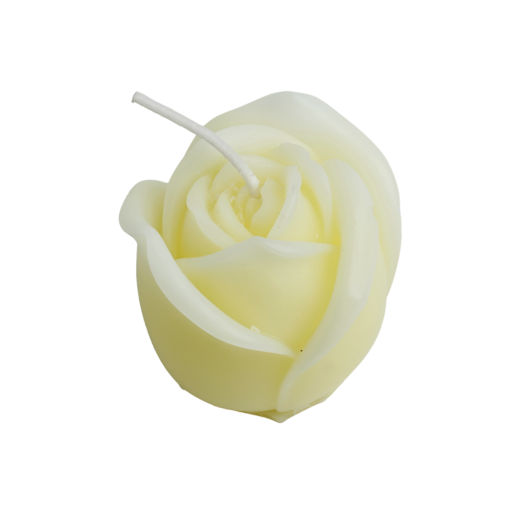 White Rose Candle