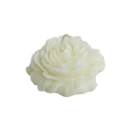 White Opened Rose Candle