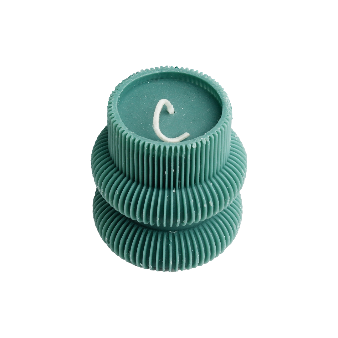 Small Elegant Green Candle