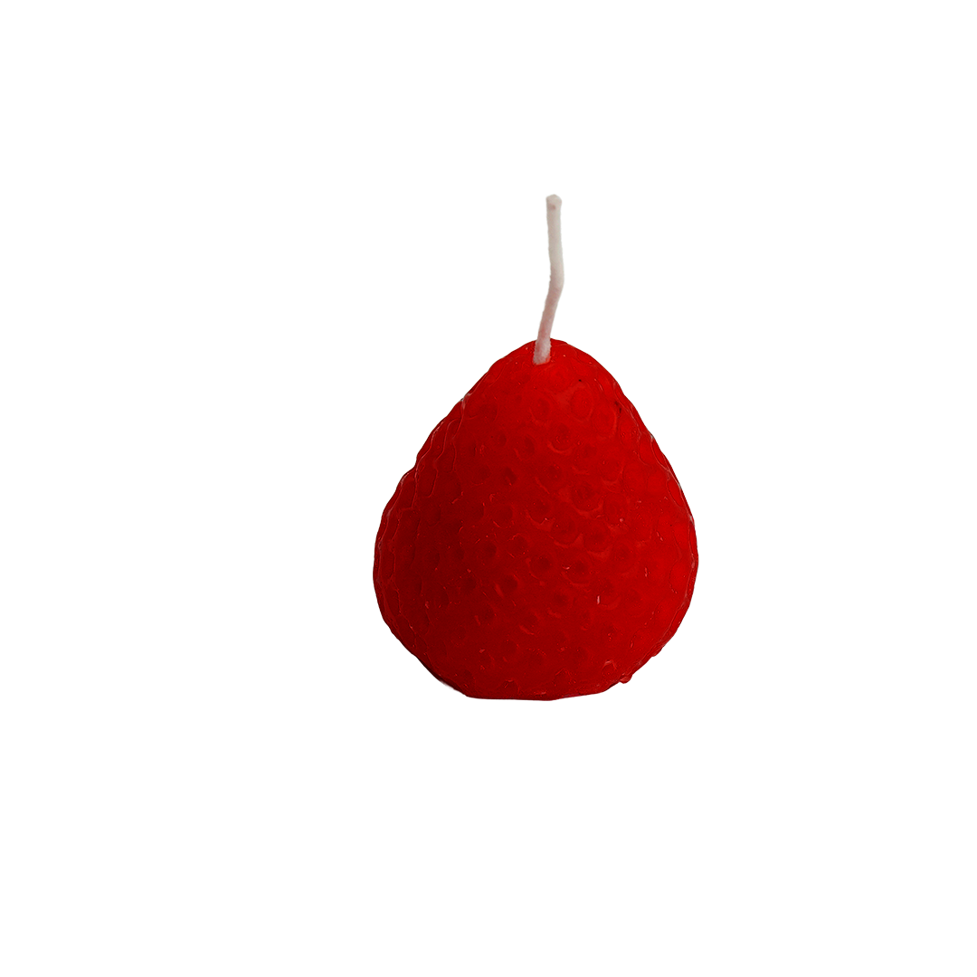 Red Strawberry Candle