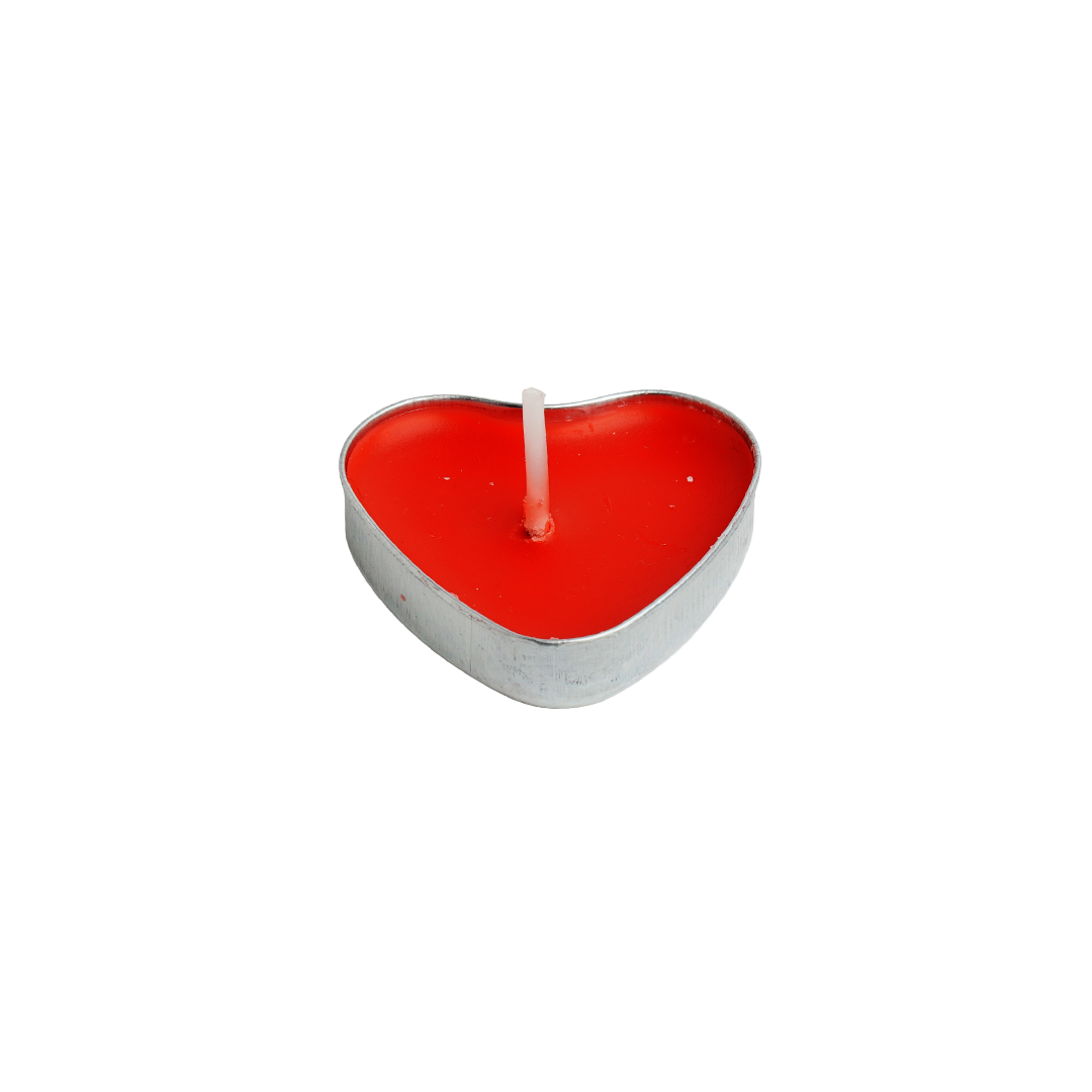 Mini Red Heart Candle