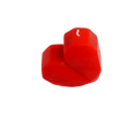 Red Modern Heart Candle