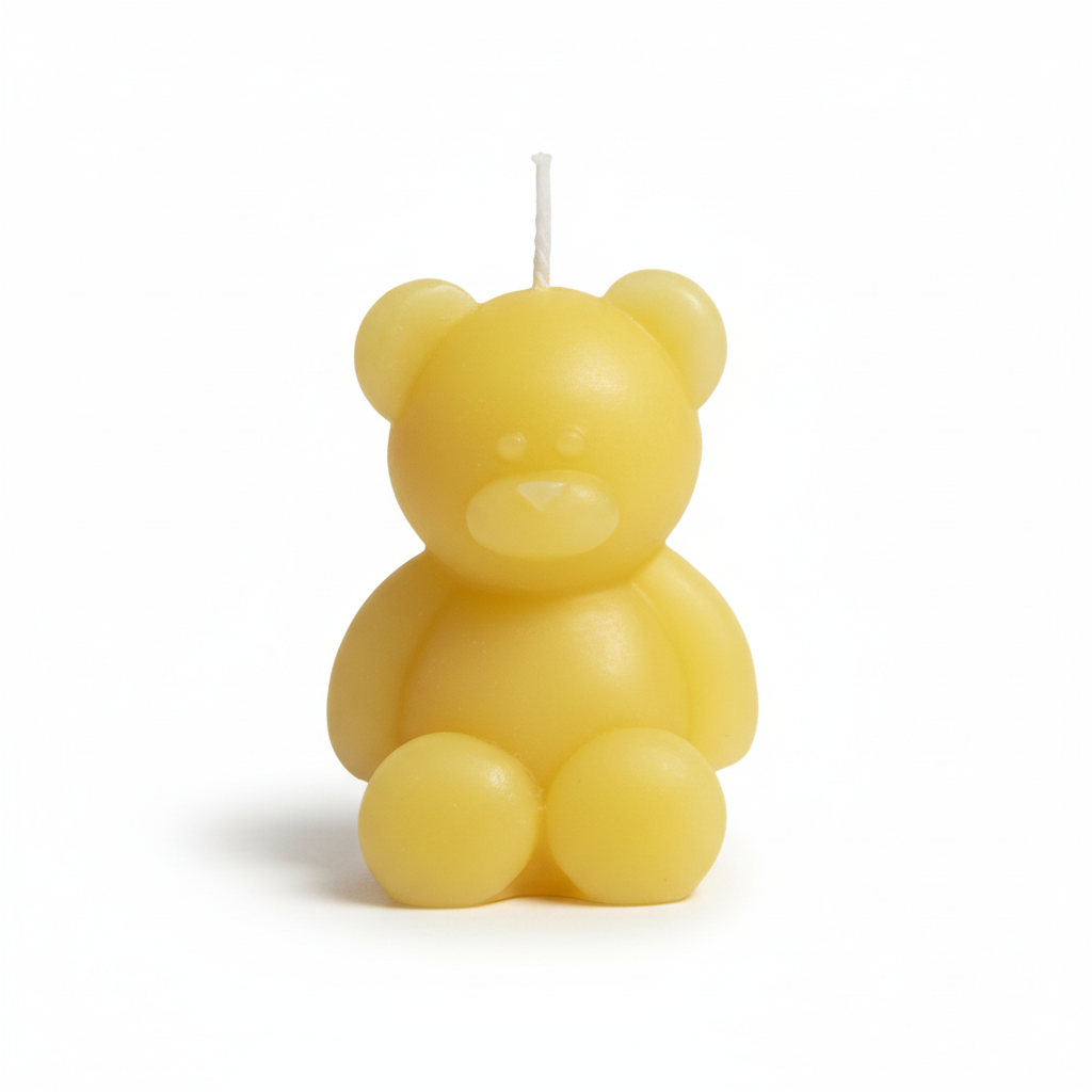 Yellow Bear Candle